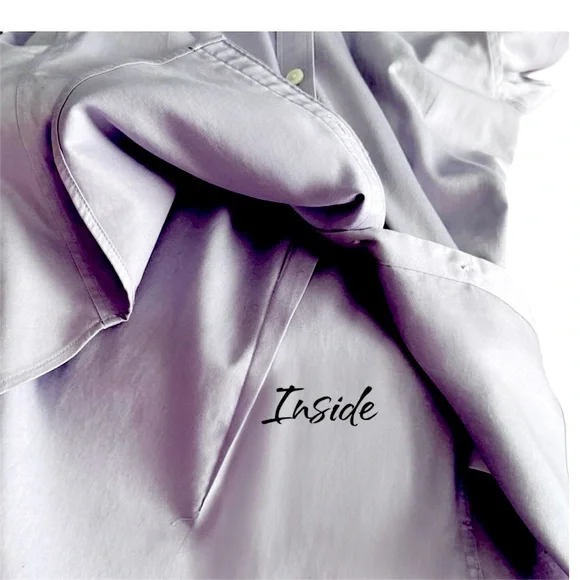 Banana Republic, Women’s Fitted, Button-Down Top. Lavender, Stretch, 8P - Picture 10 of 13